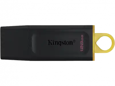 Memoria USB 128 GB - Kingston Exodia DTX/128GB, 5 Gbit/s, 3.2 Gen 1, Negro y Amarillo