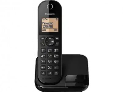 Teléfono - Panasonic KX-TGC410SPB, Inalámbrico, Bloqueo de Llamadas, Manos libres, Negro