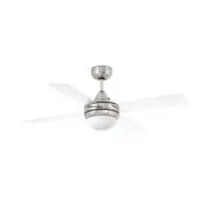Ventilador De Techo Faro Mini Icaria 106cm Niquel Mate 2xe14 4p Trans