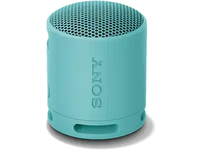 Altavoz inalámbrico - Sony SRS-XB100, Bluetooth, Portátil, Compacto y potente, 16 horas, Resistente al agua polvo IP67, Ecológico, Azul