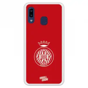 Funda Oficial Girona Fc Escudo Equi Roja Para Samsung Galaxy A20e