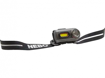 Linterna - Nebo NB7004, Con cinta elástica para cabeza, LED, USB, 400 LM, 10 h, IP67, 5 Modos, Negro