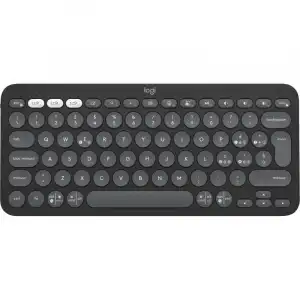 Logitech Pebble Keys 2 K380s Teclado Inalámbrico Bluetooth Grafito Layout QWERTY Italiano