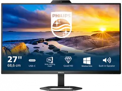 Monitor - Philips 27E1N5600HE, 27", WQHD, 4 ms, 50/60 Hz, HDMI, USB-C, DisplayPort 1.2