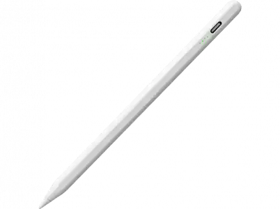 Stylus pen - Dam Electronics 314, Para iPad, USB-C, Punta reemplazable, Apagado automático, Blanco