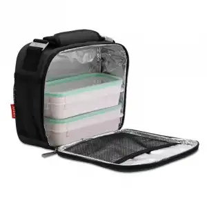 Tatay 1183000 Bolsa Térmica Urban Food Prime Con 2 Contenedores Negro