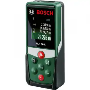 Bosch PLR 30 C Medidor Láser Bluetooth de Distancias hasta 30 m Verde