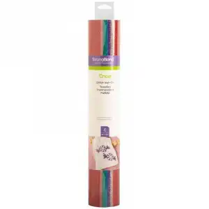 Cricut Glitter Iron-On Pack 6 Vinilos Textiles Termoadhesivos 30.5 x 30.5 cm Surtido Bejeweld