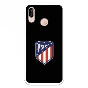 Funda Para Huawei P20 Lite Del Atleti Escudo Fondo Negro - Licencia Oficial Atlético De Madrid