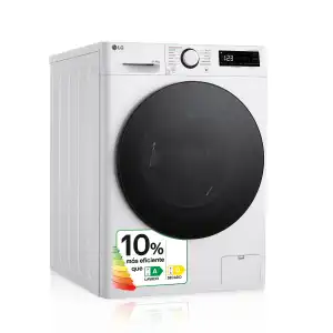LG - Lavadora secadora LG 11/6 kg, 1400 rpm - F4DR6011AGW.