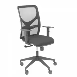 Piqueras y Crespo Motilla Silla Malla Asiento Bali Brazo Regulable Traslack Negro