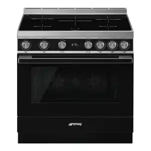 Smeg - Cocina compacta Smeg 90 cm, placa inducción 5 zonas y horno - CPF9IPBL.