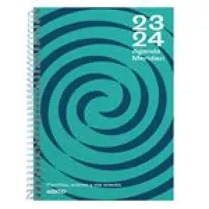 Agenda escolar 2023/2024 Meridian Additio A5 semana vista turquesa