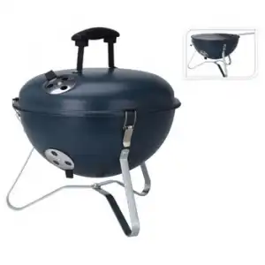 Barbacoa Con Forma Esférica Azul Oscuro 37 Cm Progarden