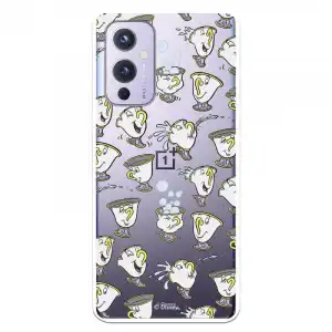 Funda Para Oneplus 9 Oficial De Disney Chip Potts Siluetas - La Bella Y La Bestia