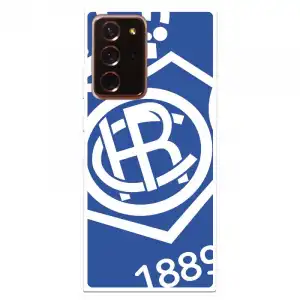 Funda Para Samsung Galaxy Note 20 Ultra Del Recre Escudo Fondo Azul - Licencia Oficial Real Club Recreativo De Huelva