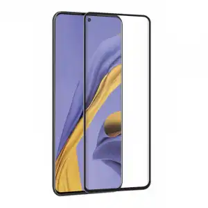 Muvit Protector Cristal Templado con Marco Negro para Samsung Galaxy A51