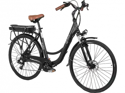 Bicicleta eléctrica - Youin Los Angeles, 250W, Ruedas 26", Velocidad máx. 25 km/h, Autonomía hasta 40 km, Negro