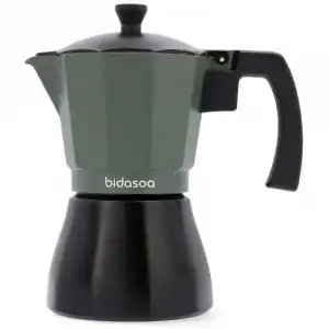 Bidasoa Vera Cafetera Italiana Aluminio Apta Inducción 6 Tazas