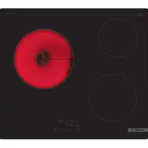 Bosch Vitrocerámica 60cm 3 Fuegos 5700w Negra - Pkm611bb8e