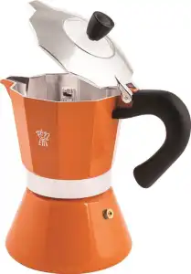 Cafetera italiana Pezzetti Moka 6 tazas Naranja