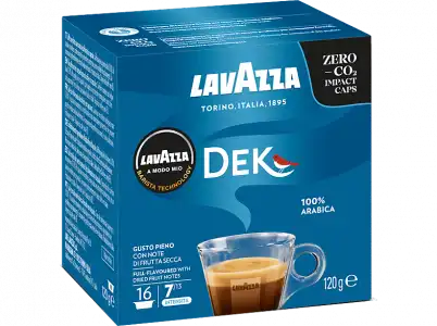 Cápsulas monodosis - Lavazza DEK Contiene 16 cápsulas de café