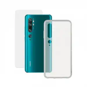 Contact Funda Transparente + Protector Transparente 9H para Xiaomi Mi 10