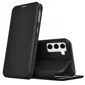 Cool Funda Flip Cover Elegance Negro para Samsung Galaxy S22 S901