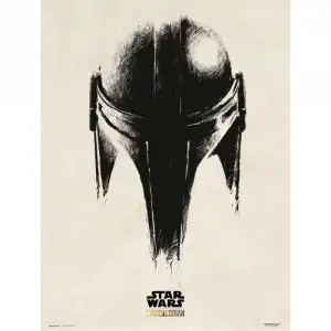 Erik Lámina Mandalorian Casco 40x30cm