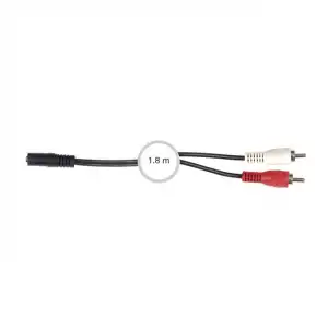 Fonestar - Cable De Audio AA-727H Jack Estéreo 3,5 Mm A 2 RCA De 1,8 Metros