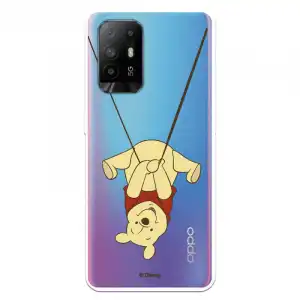 Funda para Oppo A74 4G Oficial de Disney Winnie Columpio - Winnie The Pooh