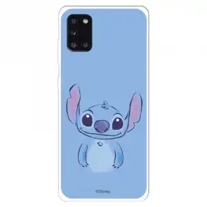 Funda Para Samsung Galaxy A31 Oficial De Disney Stitch Azul - Lilo & Stitch