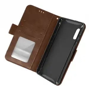 Funda Samsung Galaxy Xcover Prosolapa Tarjetero Y Soporte De Vídeo Marrón