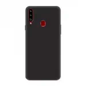 Icoveri Funda Soft Matte Negra para Samsung Galaxy A20S