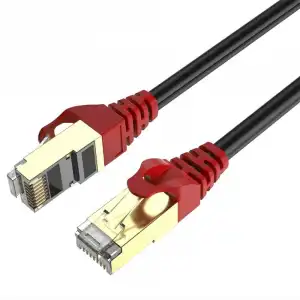 Max Connection Cable de Red UTP RJ45 Cat.7 26AWG Exteriores 15m + 15 Bridas Negro