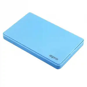 Approx APPHDD200LB Caja Externa para Disco Duro 2.5'' SATA USB 2.0 Screwless Azul Claro