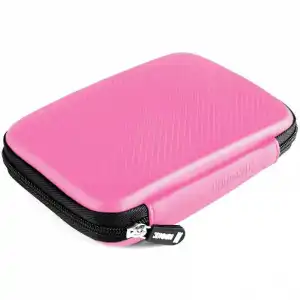 Duronic HDC2/PK Funda Protectora de Goma para Disco Duro Rosa