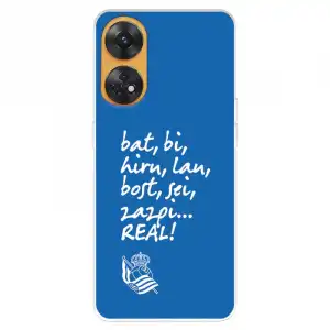 Funda Para Oppo Reno 8t Del Real Sociedad De Fútbol Real Grito Afición - Licencia Oficial Real Sociedad De Fútbol