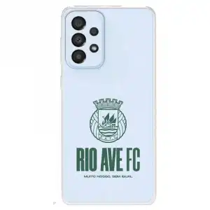 Funda Para Samsung Galaxy A33 5g Del Escudo Leather Case Negra - Licencia Oficial Rio Ave Fc