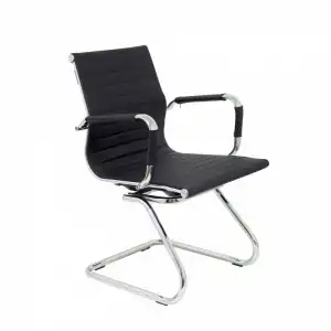 Piqueras y Crespo Madroño Sillón Confidente Patín Similpiel Negro