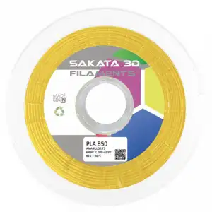 Sakata 3D Bobina de Filamento PLA 850 1.75mm Amarillo 1Kg