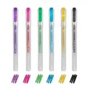 Set de 6 Mini bolígrafos de gel con purpurina Legami