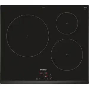 Siemens Placa De Inducción 60cm 3 Fuegos 4600w Negro - Eu651bjb1e