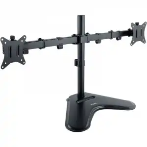 TooQ Soporte Doble Brazo Inclinable Giratorio para Monitor 17"-32" VESA 100x100 Máx. 9Kg