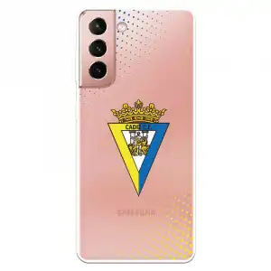 Funda Licencia Oficial Cádiz CF Escudo Transparente para Samsung Galaxy S21