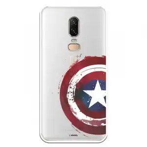 Funda Oficial Escudo Capitan America Para Oneplus 6