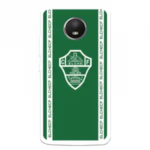 Funda Para Motorola Moto E4 Del Elche Cf Escudo Fondo Verde Escudo Fondo Verde - Licencia Oficial Elche Cf