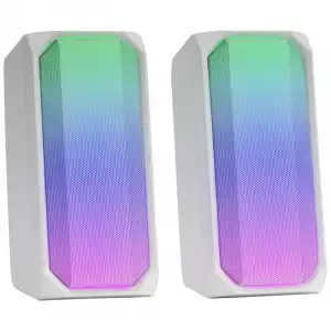 Mars Gaming MSRGB Altavoces 2.0 Bluetooth RGB Blancos