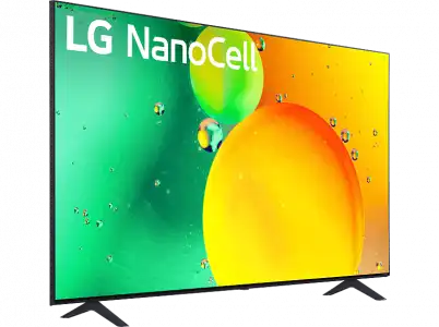 TV LED 55" - LG 55NANO756QC, UHD 4K, Procesador de Gran Potencia 4K α5 Gen 5, Smart TV, DVB-T2 (H.265), Azul oscuro ceniza