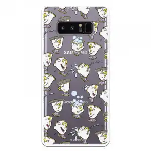 Funda Oficial Disney Chip Potts Siluetas Transparente Para Samsung Galaxy Note8